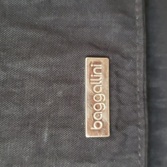 Baggalini Crossbody Slim Shoulder Bag Black Silver - Picture 2 of 5